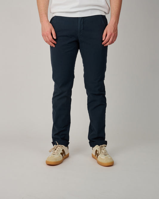 Blauw Visgraatje Torino Regular Fit