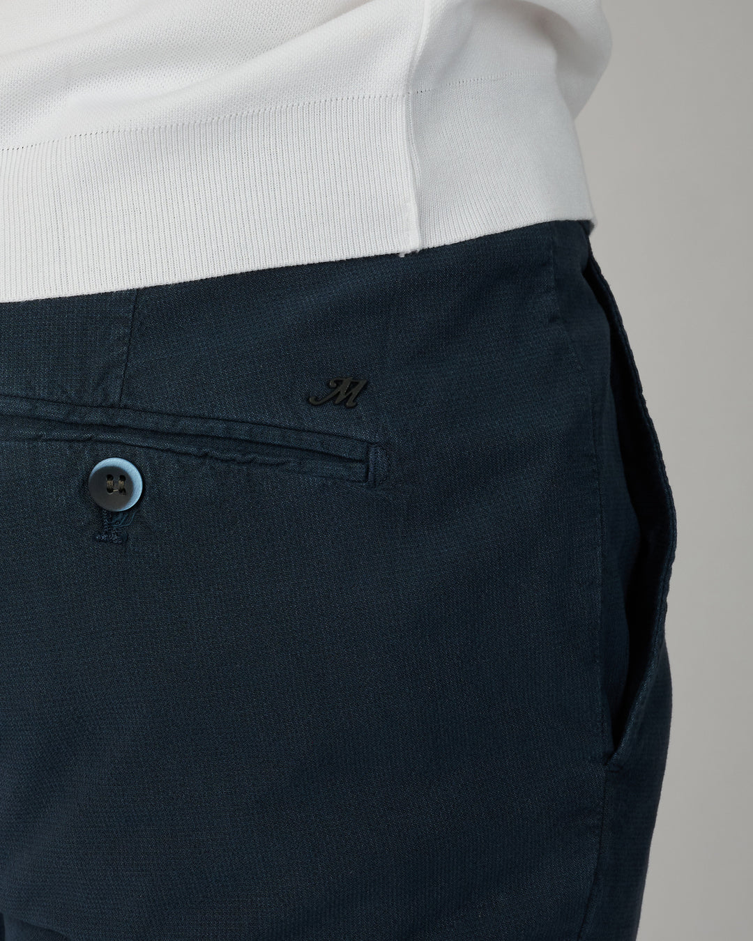 Blauw Visgraatje Torino Regular Fit