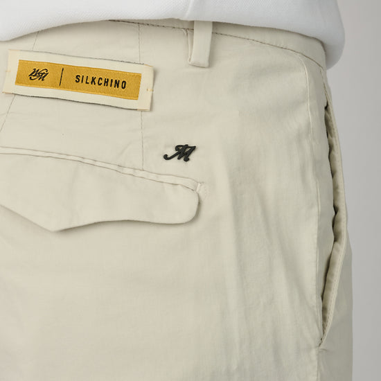 Greybeige Silk Chino Torino Pants