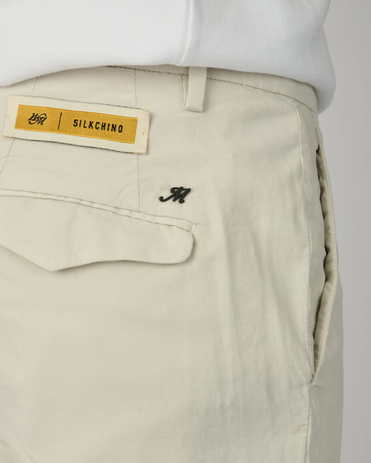 Greybeige Silk Chino Torino Pants