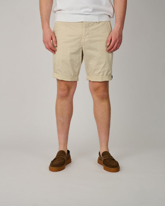 Stucco Ecru Torino University Cotton Shorts