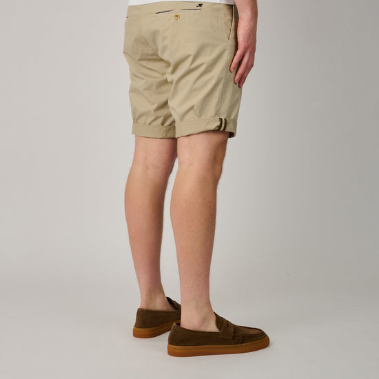 Beige Torino University Shorts