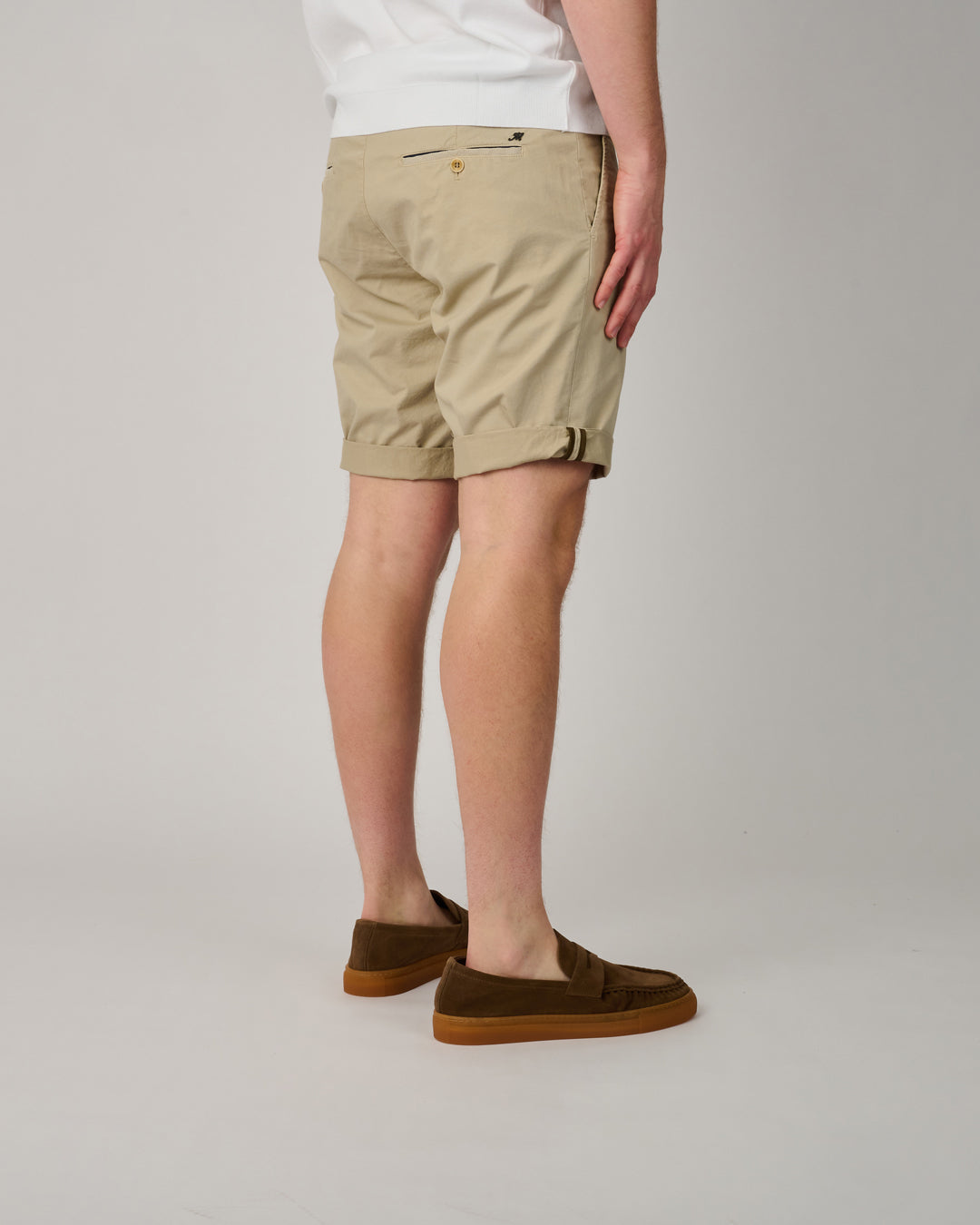 Beige Torino University Shorts
