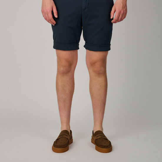 Navy Pinpoint Torino Shorts