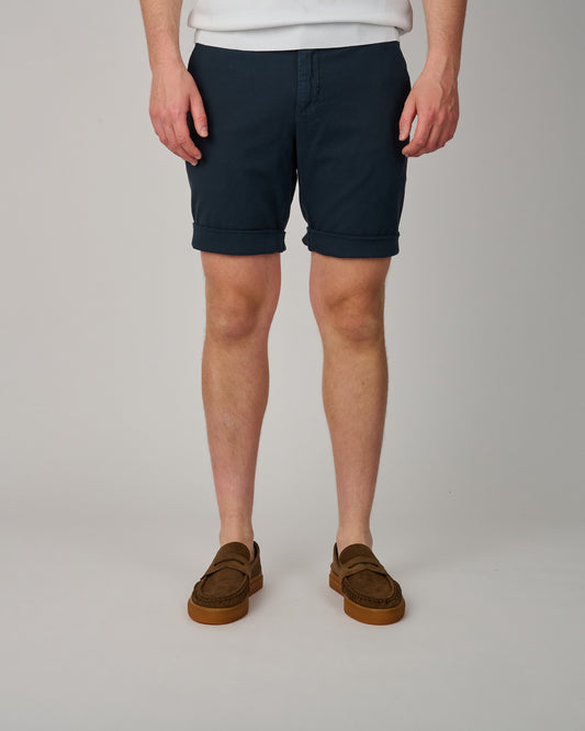 Navy Pinpoint Torino Shorts