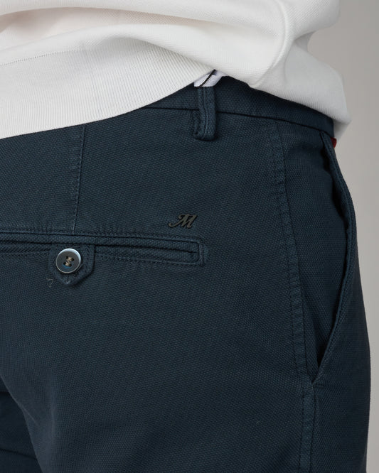 Navy Pinpoint Torino Shorts