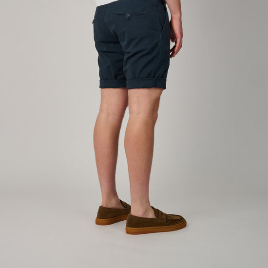 Navy Pinpoint Torino Shorts