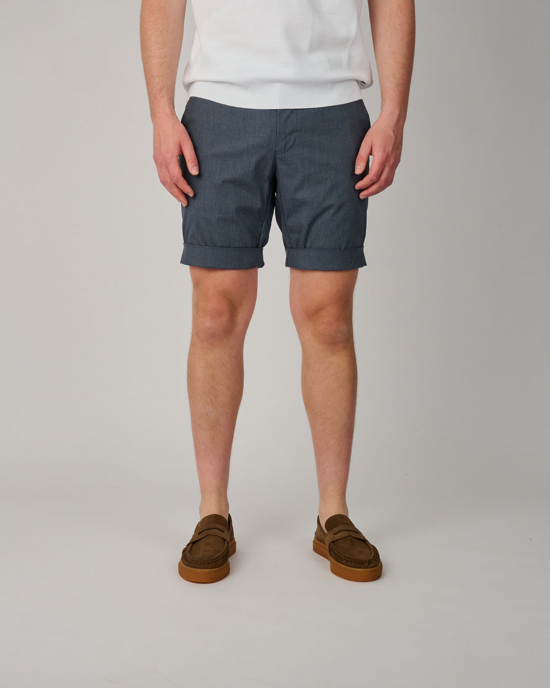 Navy Striped Torino Shorts
