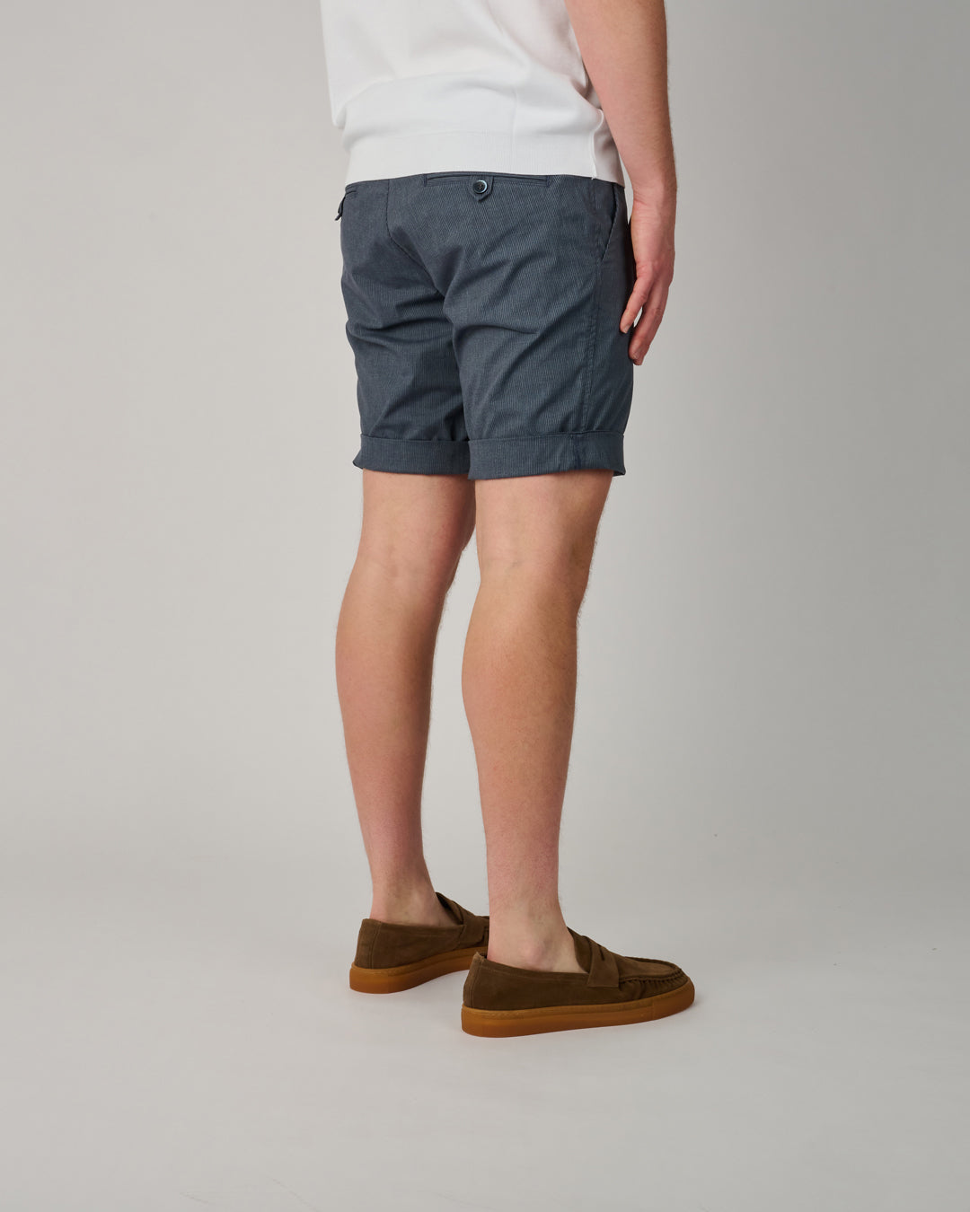 Navy Striped Torino Shorts