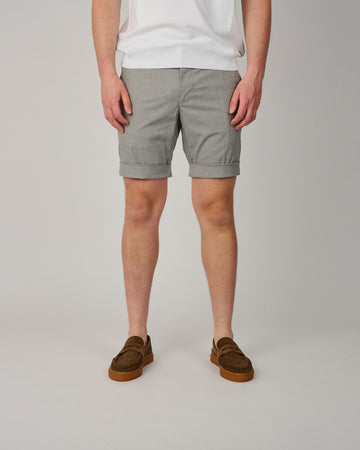 Grey Striped Torino Shorts