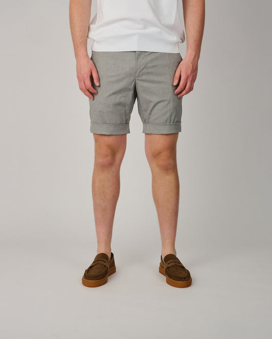 Grey Striped Torino Shorts
