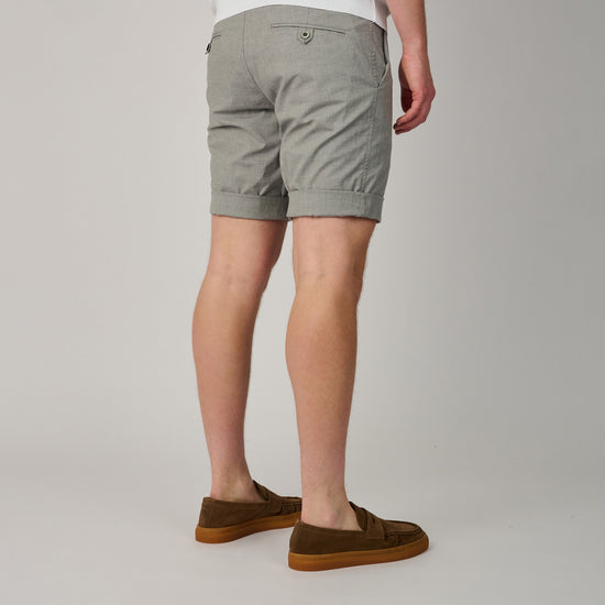 Grey Striped Torino Shorts