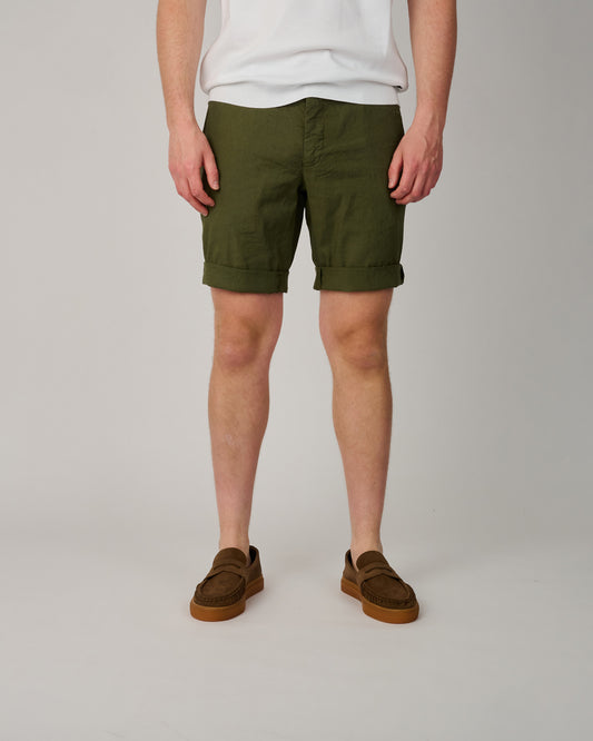 Verde Scuro Linnen Milano Perla