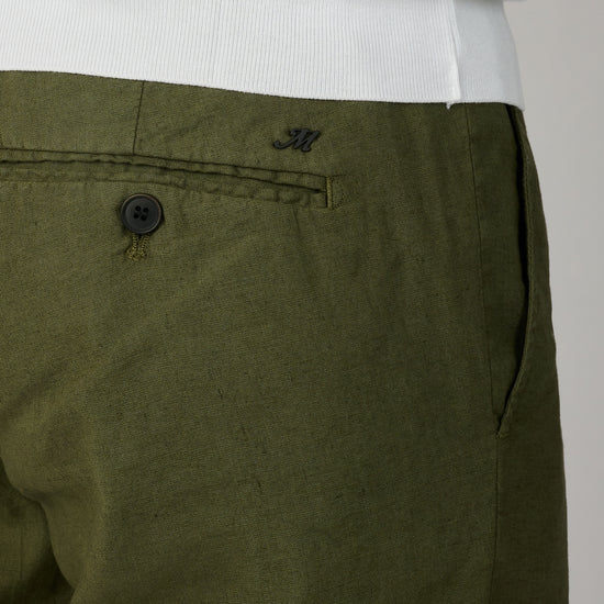 Verde Scuro Linnen Milano Perla