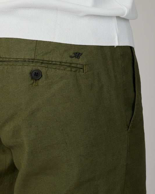 Verde Scuro Linnen Milano Perla