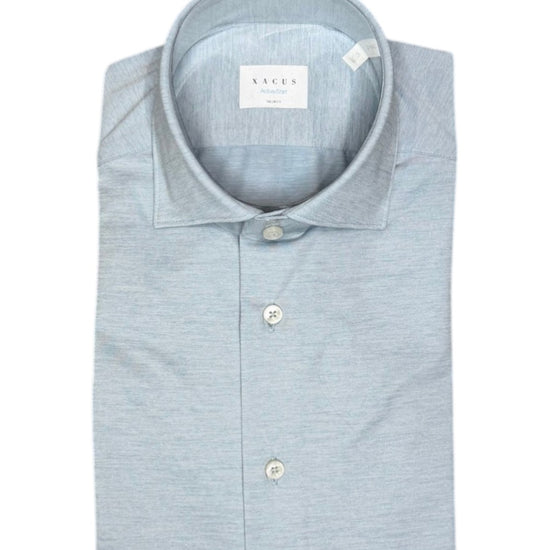 Light Greenblue  Structured  Active Shirt