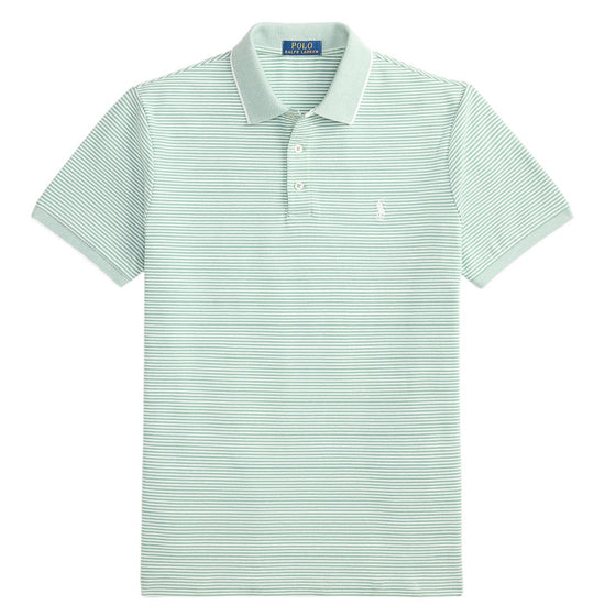 checkpoint-Faded-Mint-White-Stripe-Stretch-Mesh-Polo-ralph-lauren
