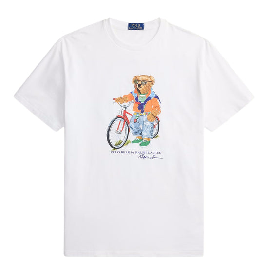 White Summer Bear Jersey T-shirt