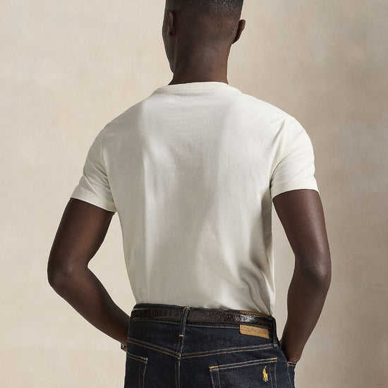 Antique Cream Jersey Custom Slim Fit T-shirt