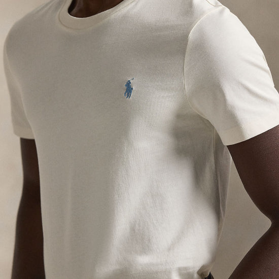 Antique Cream Jersey Custom Slim Fit T-shirt
