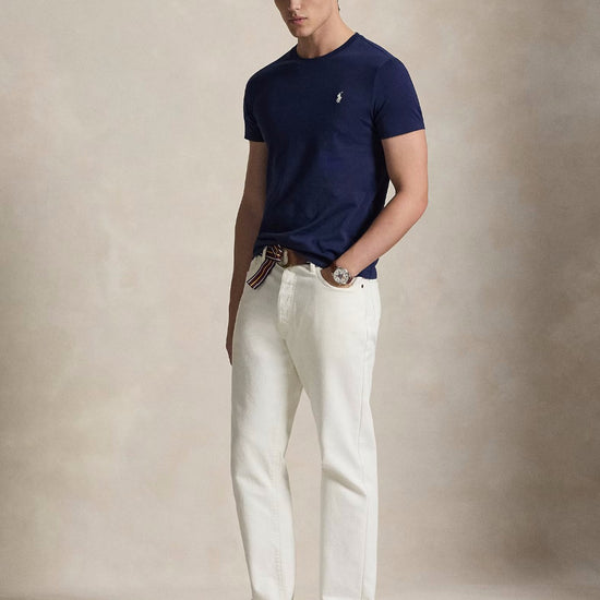 Newport Navy Jersey Custom Slim Fit T-shirt