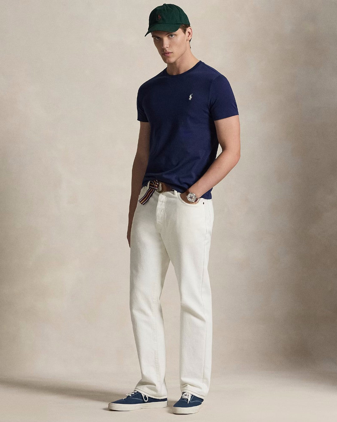 Newport Navy Jersey Custom Slim Fit T-shirt