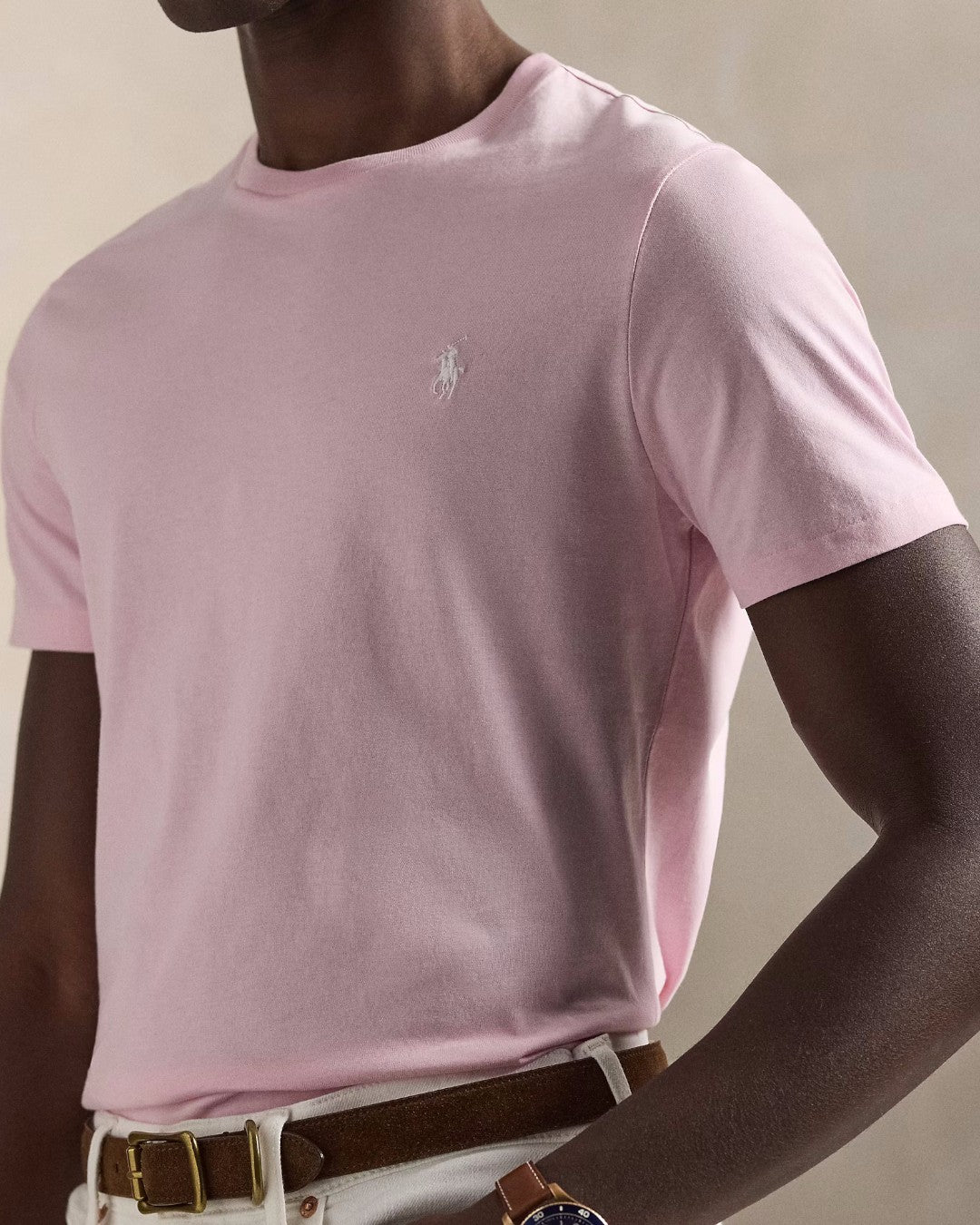 Garden Pink Jersey Custom Slim Fit T-shirt