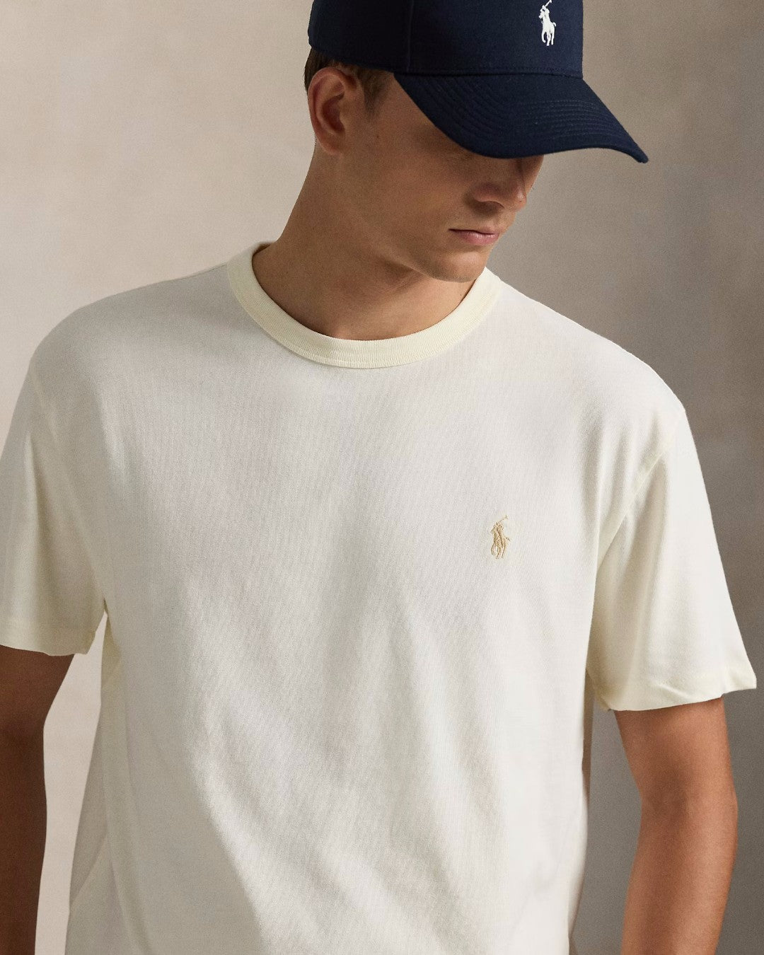 Clubhouse Cream Jersey Classic Fit T-shirt