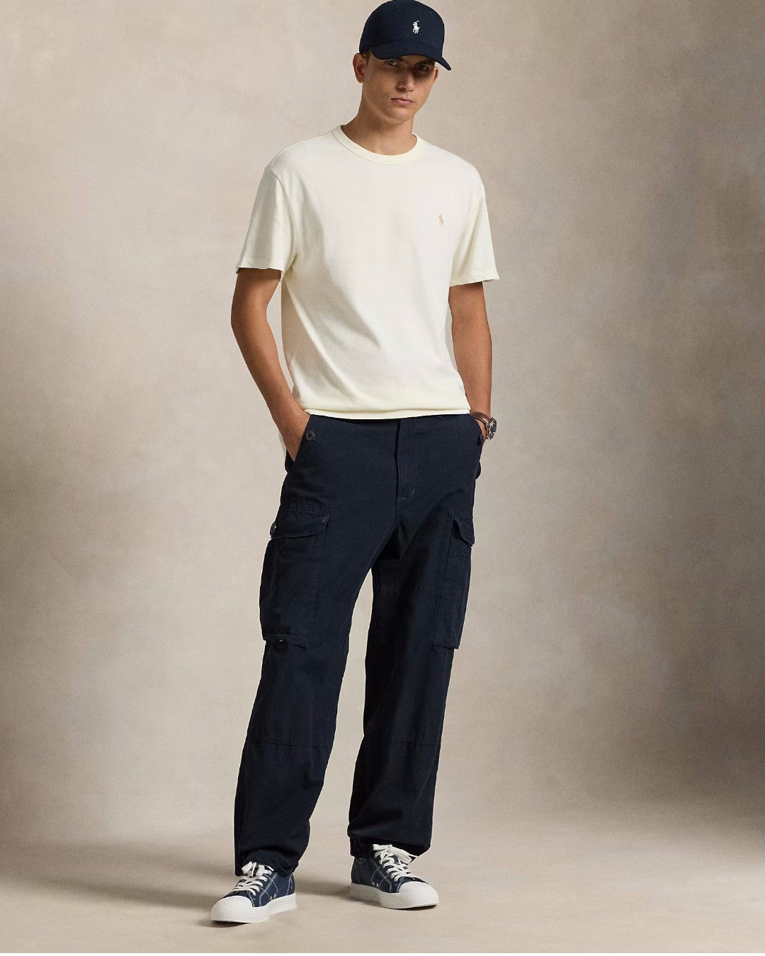 Clubhouse Cream Jersey Classic Fit T-shirt