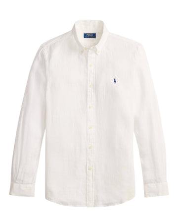 White Linen Slim Fit Shirt