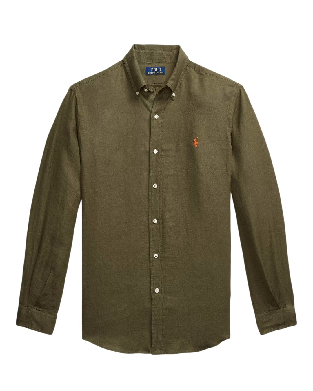 New Olive Linen Slim Fit Shirt