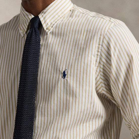 White Coastal Beige Washed Broadcloth Shirt
