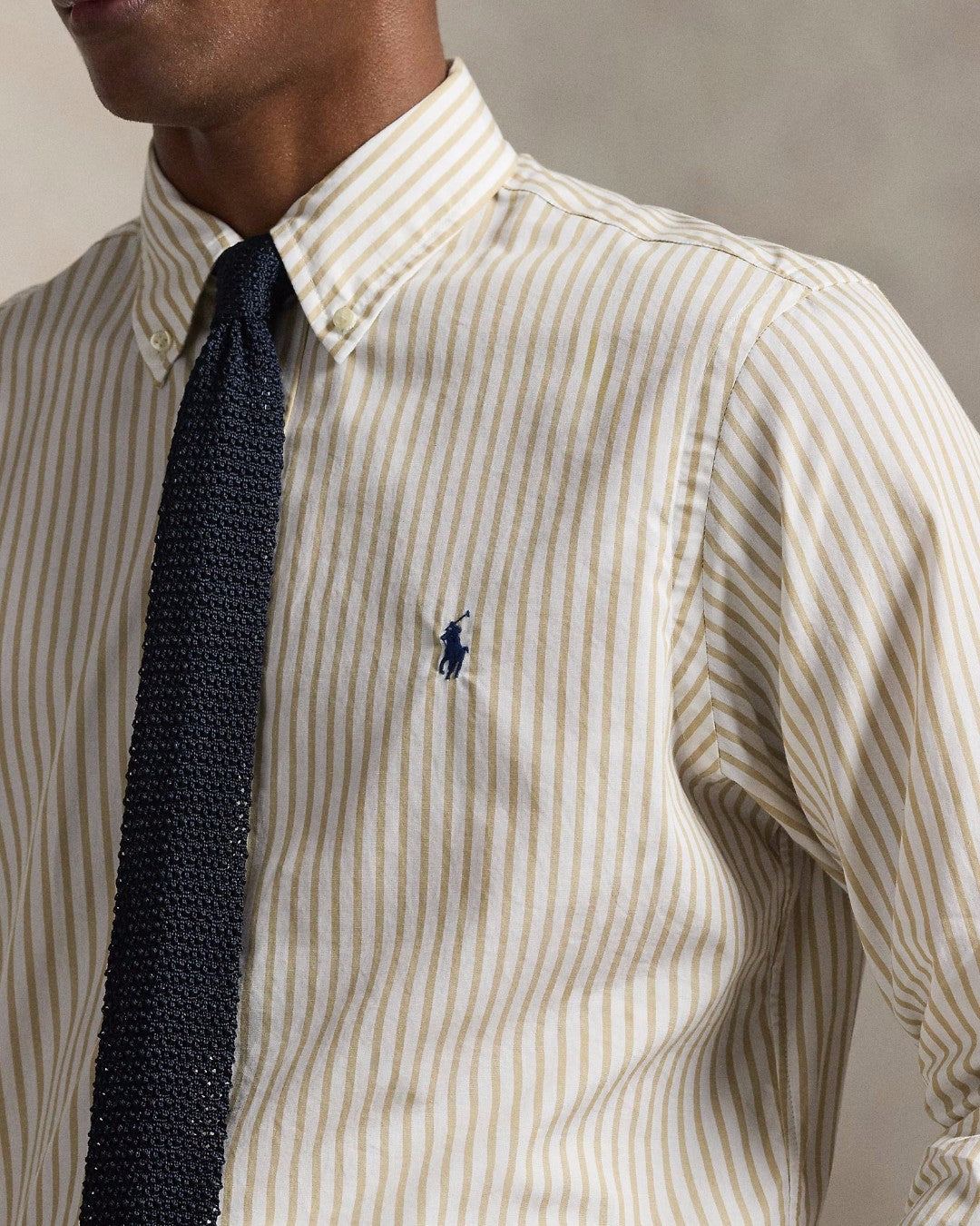 White Coastal Beige Washed Broadcloth Shirt