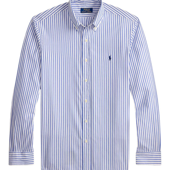 White Blue Washed Broadcloth Shirt