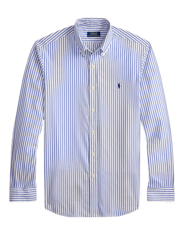 White Blue Washed Broadcloth Shirt