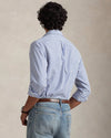 White Blue Washed Broadcloth Shirt