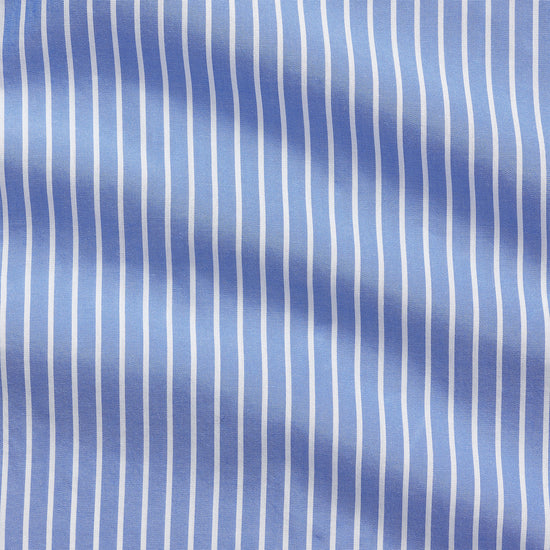 Med Blue White Washed Broadcloth Shirt