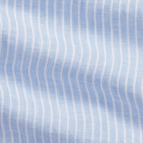 Blue White Linen Shirt