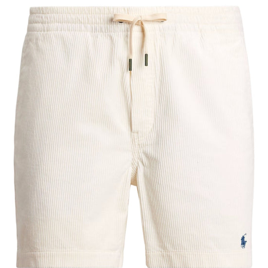 Warm White Corduroy Polo Prepster Shorts