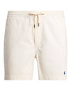 Warm White Corduroy Polo Prepster Shorts