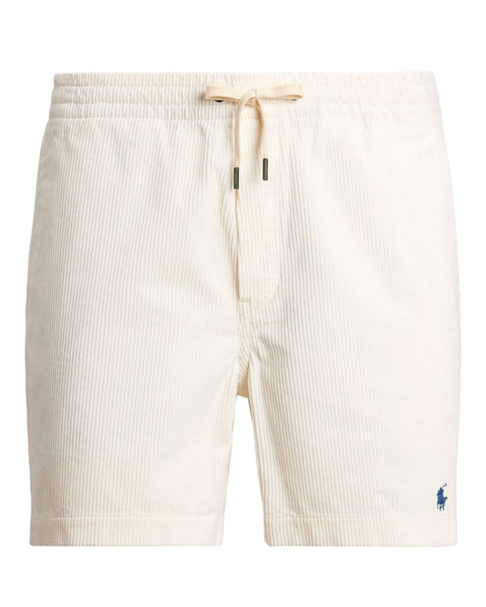 Warm White Corduroy Polo Prepster Shorts