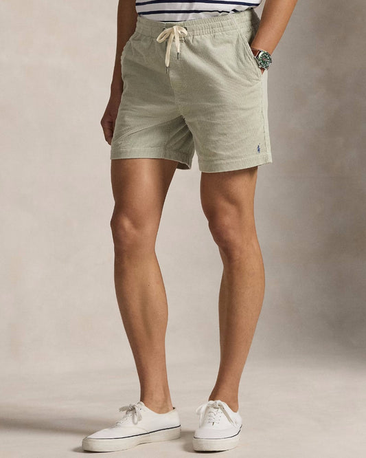 Khaki Stone Corduroy Shorts