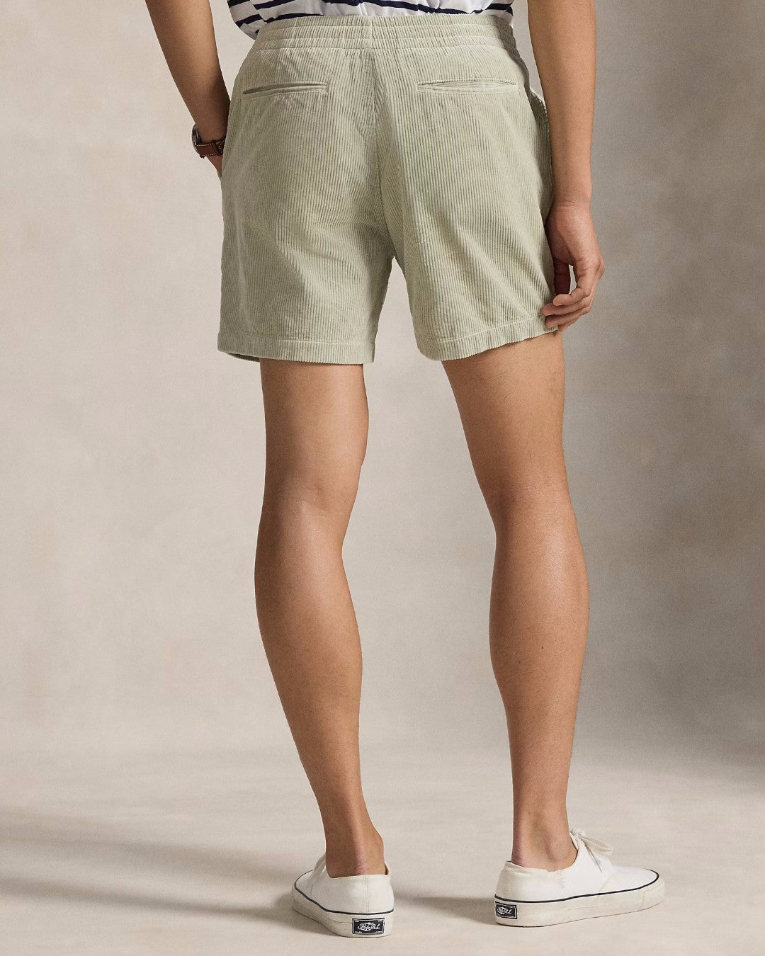 Khaki Stone Corduroy Shorts