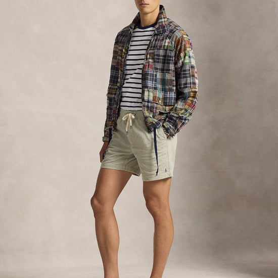 Khaki Stone Corduroy Shorts