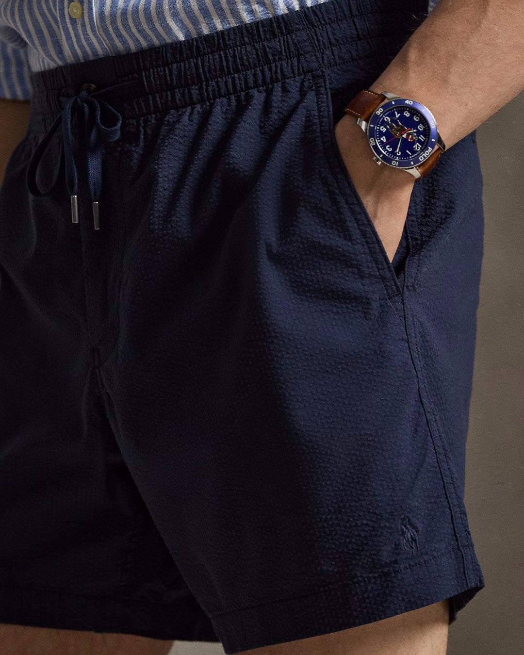 Newport Navy Seersucker Shorts