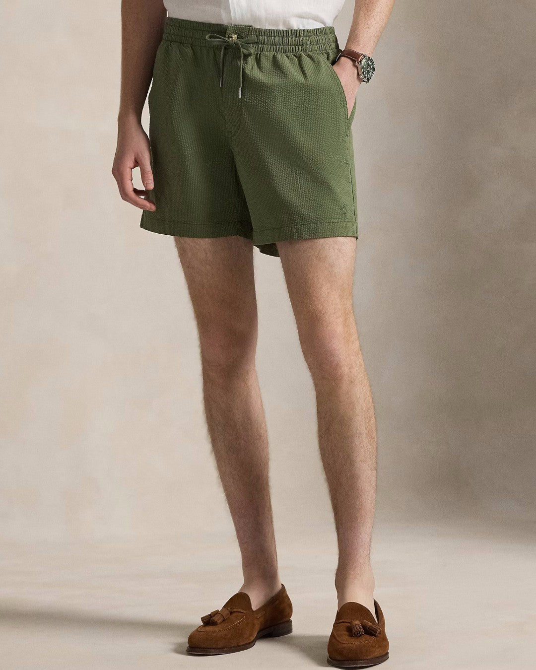 Supply Olive Garden Trail Seersucker Shorts