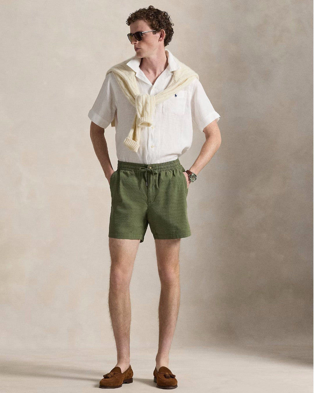 Supply Olive Garden Trail Seersucker Shorts
