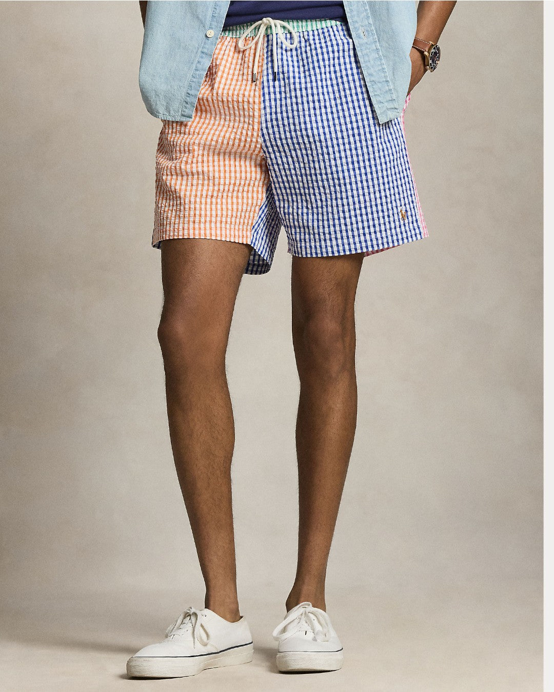 Gingham Funshort Seersucker Swimshort