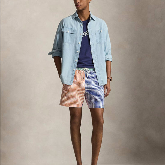 Gingham Funshort Seersucker Swimshort