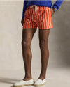 Sailing Orange Vertical Wide Stripe Slim Fit Swimshort